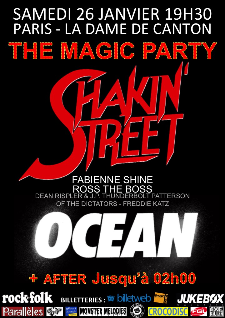 OCEAN et SHAKIN' STREET Live